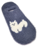 VERA TUCCI LUXURY WOMENS COSY FLUFFY ANKLE SOCKS RMD2403-06-02 DOG