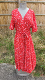 IRIDIA KD190 'I' ITALIENISCHES VISKOSEKLEID UK 10-16