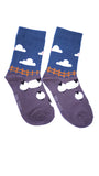 Luxury Women's Bamboo Sock  W28 SHEEP FIELD