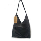 JULIETTE WASHED WOVEN LEATHER – Luxuriöse Schultertasche aus gewaschenem Hobo-Leder NEU 