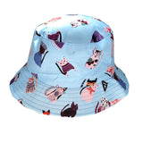 Funky Print gemusterte Sommer-Eimerhüte für Erwachsene, Einheitsgröße SS23, Muster 08/31