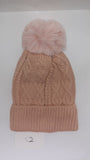 ACRYLIC CABLE POM POM HAT AW23-RMD-52