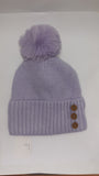 3 BUTTON ANGORA POM HAT AW23-RMD-93