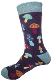 VERA TUCCI LUXURY WOMENS THERMAL SOCKS RMD2403-04-01 MUSHROOMS