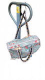 Hand made Vera Tucci Patterned Indian Cotton Zip Closure Tote Bag 17x17 Inches