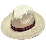 VERA TUCCI PANAMAHÜTE IN WEIß, BEIGE UND SCHWARZ, GRÖSSE 56-60 UNISEX