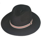 VERA TUCCI PANAMAHÜTE IN WEIß, BEIGE UND SCHWARZ, GRÖSSE 56-60 UNISEX