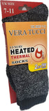 VERA TUCCI LUXURY MEN'S THERMAL PLAIN COLOUR WINTER SOCK RMD2403-32-02-02 GREY