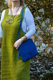 Amanda-Tasche aus gefrästem Leder