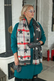 10 PACK OFFER - ABIGAIL STAR CHECK SCARF RMD2007002 £2.50 EACH NSP £5.50