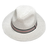 VERA TUCCI PANAMAHÜTE IN WEIß, BEIGE UND SCHWARZ, GRÖSSE 56-60 UNISEX