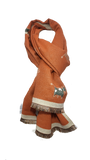 RMD2305-21 COW PATTERN VERA TUCCI SCARF NEW FOR AW23!
