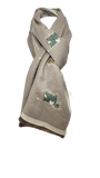 RMD2305-21 COW PATTERN VERA TUCCI SCARF NEW FOR AW23!