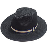 VERA TUCCI PANAMAHÜTE IN WEIß, BEIGE UND SCHWARZ, GRÖSSE 56-60 UNISEX