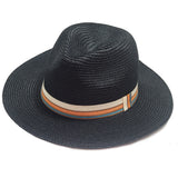 VERA TUCCI PANAMAHÜTE IN WEIß, BEIGE UND SCHWARZ, GRÖSSE 56-60 UNISEX