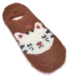 VERA TUCCI LUXURY WOMENS COSY FLUFFY ANKLE SOCKS RMD2403-06-01 CAT
