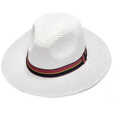 VERA TUCCI PANAMAHÜTE IN WEIß, BEIGE UND SCHWARZ, GRÖSSE 56-60 UNISEX