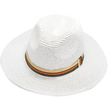 VERA TUCCI PANAMAHÜTE IN WEIß, BEIGE UND SCHWARZ, GRÖSSE 56-60 UNISEX