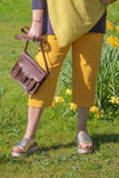 Trousers CAPRICE - SS21 NEW TROUSERS - Vera Tucci OriginalsLondon Clothing 2 (26" waist / MUSTARD