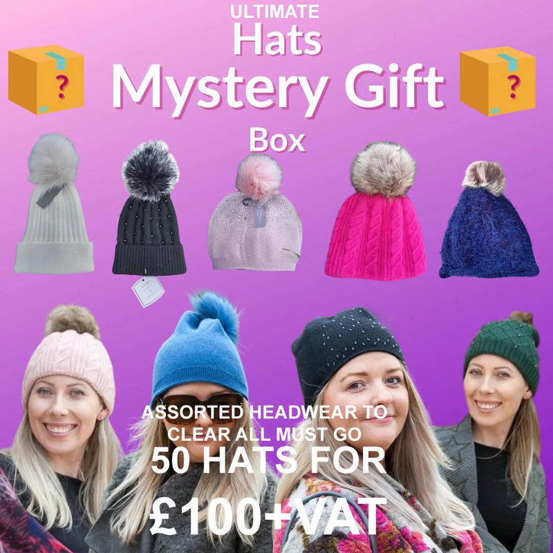 50 SORTIERTE POM POM HÜTE FÜR 100 £ AUSVERKAUFSPAKET – ALLE MÜSSEN ABVERKAUFT WERDEN – FÜR DEN JANUARVERKAUF VORRÄTIGEN