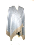 Poncho KELLY - Studed Poncho - Vera Tucci OriginalsAccessories SKY/BEIGE